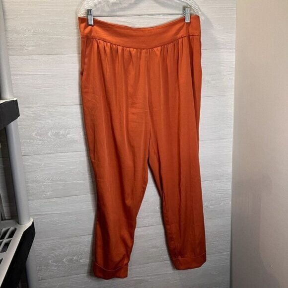 Mustard Seed Women's Relaxed‎ Pants Elastic Waist Casual Pants with Pockets - Picture 3 of 7